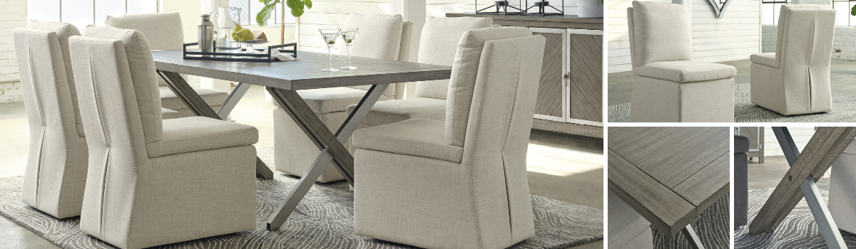 Dining room furniture set available at Milwaukee Furniture in Chicago, IL.