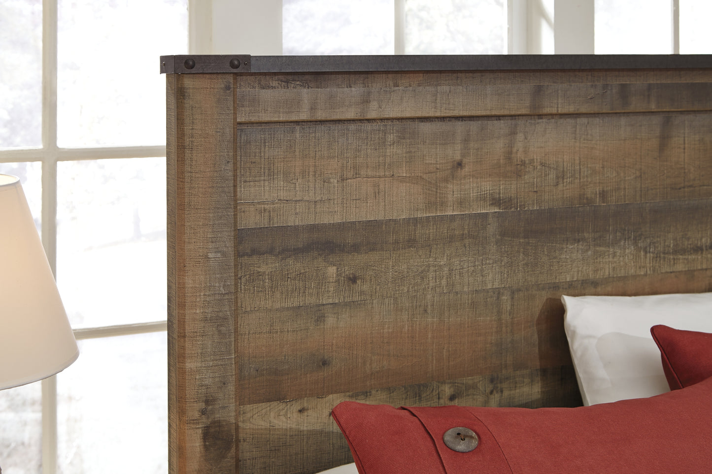 Trinell Panel Bed With 2 Storage Drawers