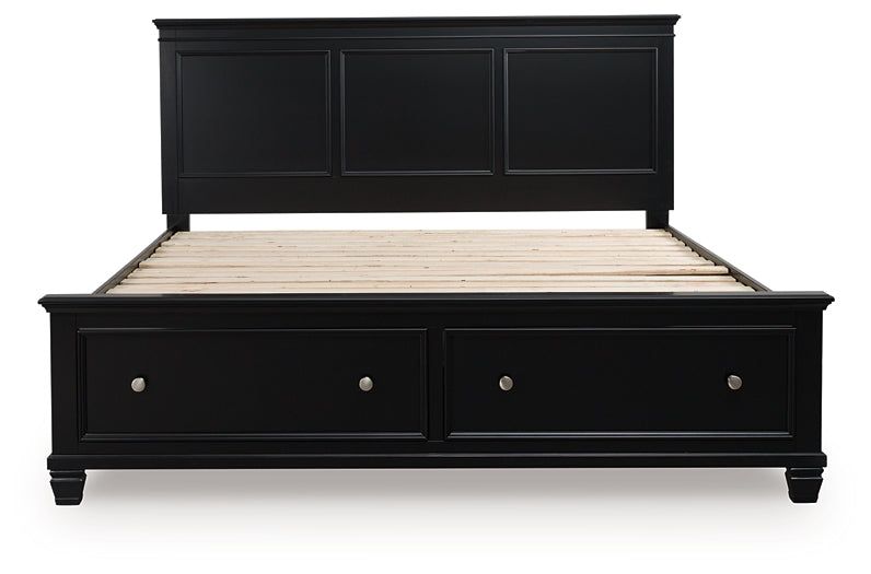 Lanolee California King Panel Storage Bed