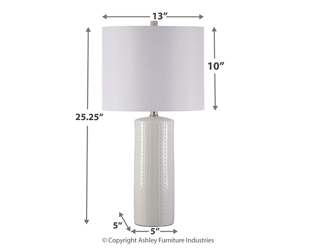 Steuben Ceramic Table Lamp (2/CN) Milwaukee Furniture of Chicago - Furniture Store in Chicago Serving Humbolt Park, Roscoe Village, Avondale, & Homan Square