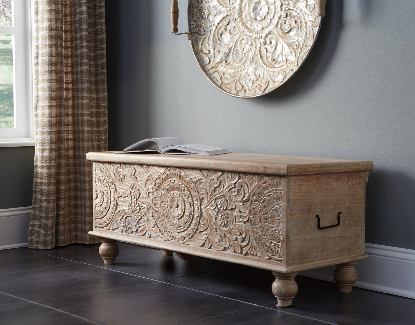 Fossil Ridge Storage Bench Milwaukee Furniture of Chicago - Furniture Store in Chicago Serving Humbolt Park, Roscoe Village, Avondale, & Homan Square
