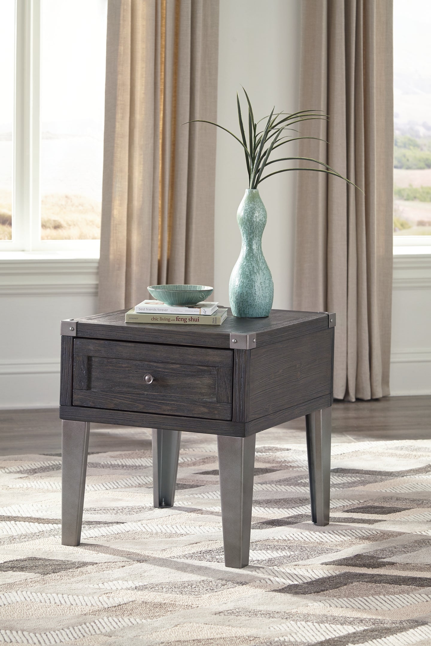 Todoe Rectangular End Table Milwaukee Furniture of Chicago - Furniture Store in Chicago Serving Humbolt Park, Roscoe Village, Avondale, & Homan Square