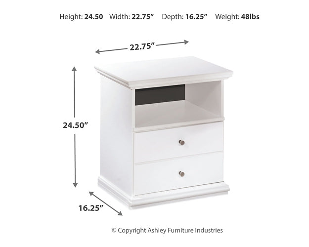 Bostwick Shoals One Drawer Night Stand Milwaukee Furniture of Chicago - Furniture Store in Chicago Serving Humbolt Park, Roscoe Village, Avondale, & Homan Square