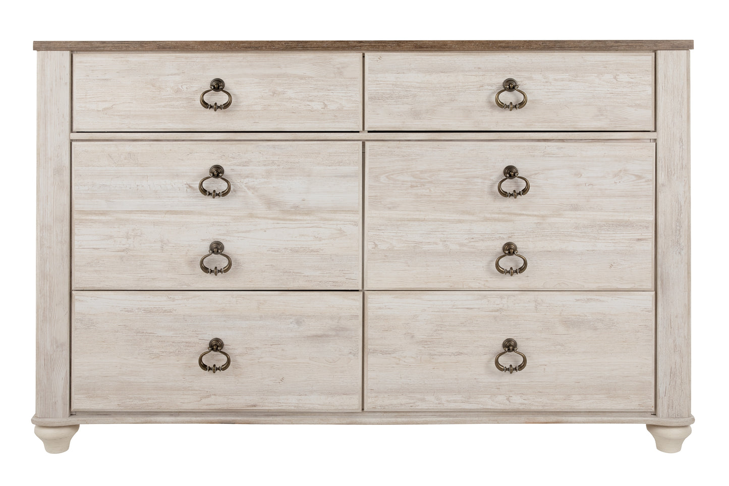 Willowton Six Drawer Dresser Milwaukee Furniture of Chicago - Furniture Store in Chicago Serving Humbolt Park, Roscoe Village, Avondale, & Homan Square