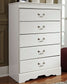 Anarasia Five Drawer Chest Milwaukee Furniture of Chicago - Furniture Store in Chicago Serving Humbolt Park, Roscoe Village, Avondale, & Homan Square