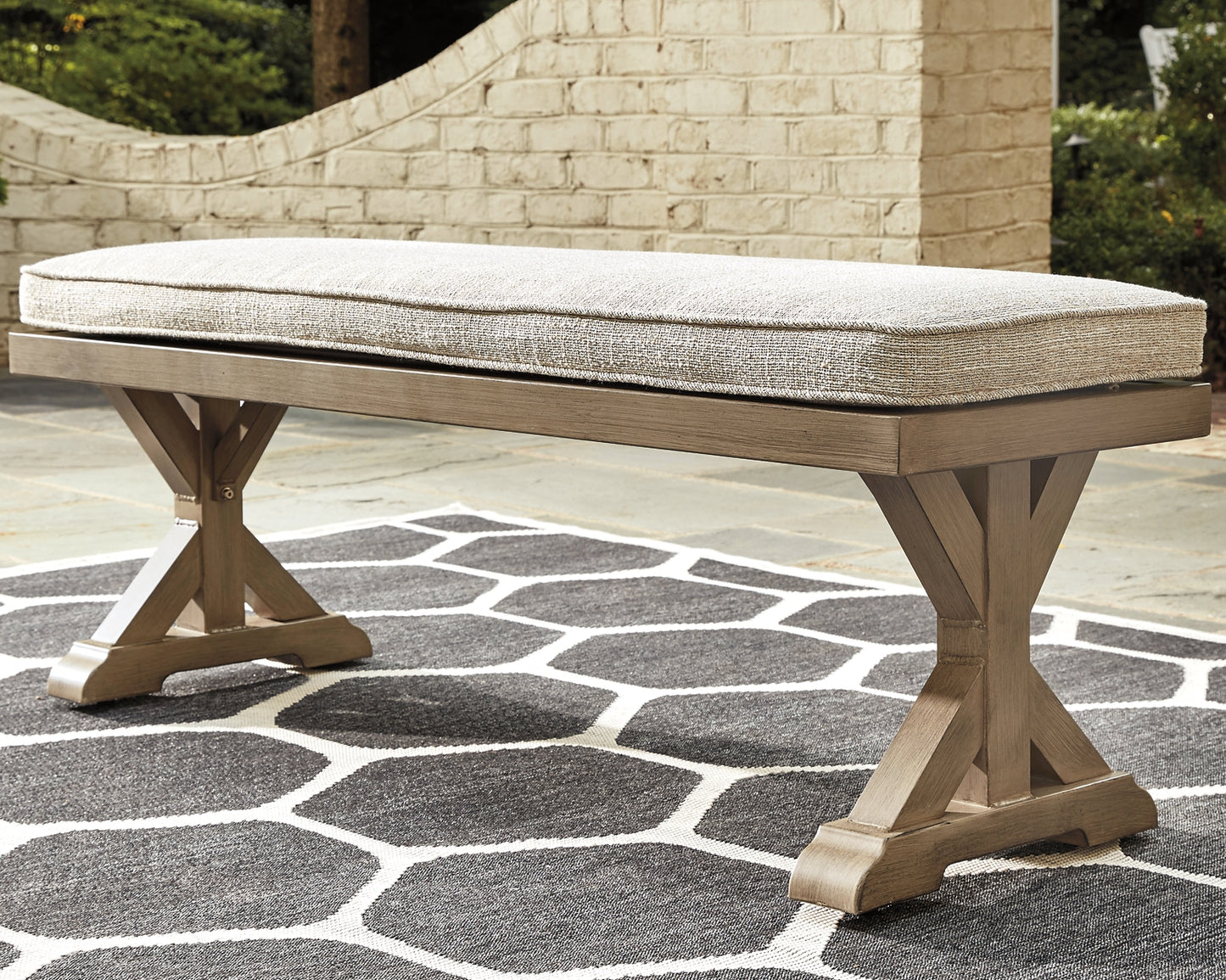 Beachcroft Bench with Cushion Milwaukee Furniture of Chicago - Furniture Store in Chicago Serving Humbolt Park, Roscoe Village, Avondale, & Homan Square