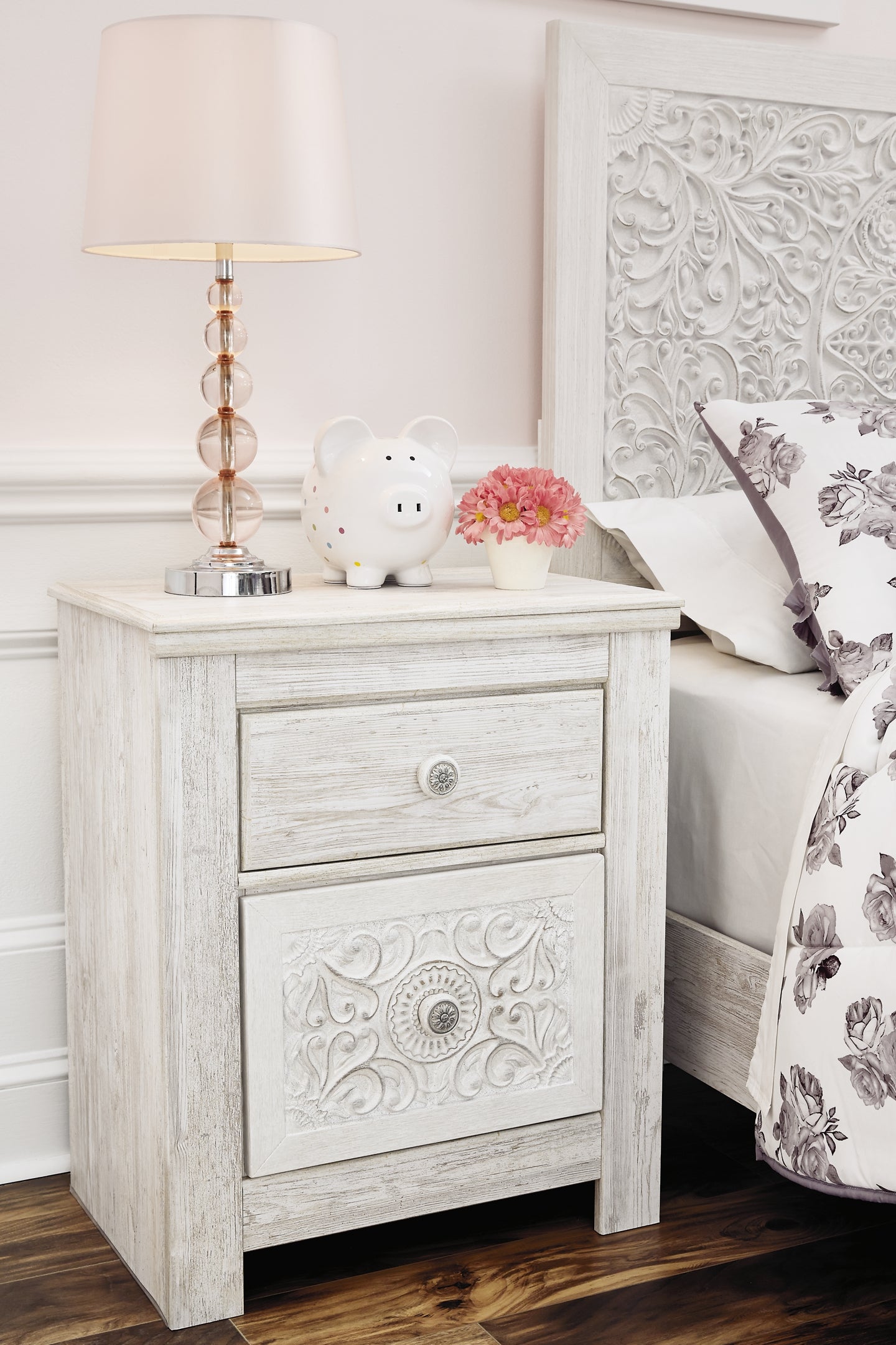 Paxberry Two Drawer Night Stand