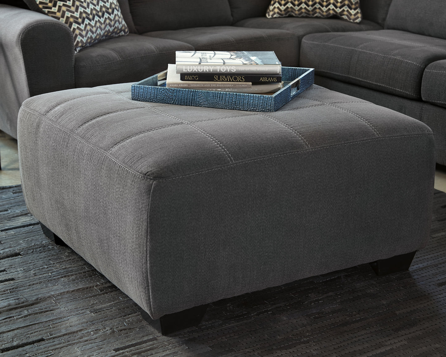 Ambee Oversized Accent Ottoman Milwaukee Furniture of Chicago - Furniture Store in Chicago Serving Humbolt Park, Roscoe Village, Avondale, & Homan Square