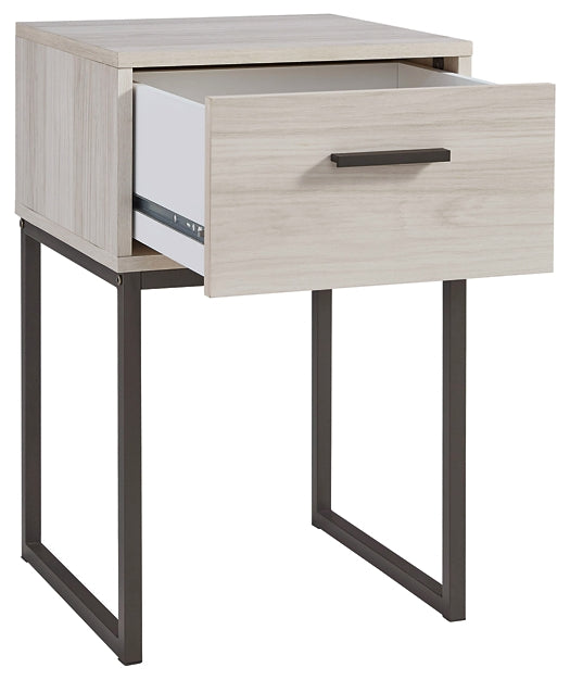 Socalle One Drawer Night Stand Milwaukee Furniture of Chicago - Furniture Store in Chicago Serving Humbolt Park, Roscoe Village, Avondale, & Homan Square