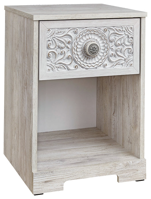 Paxberry One Drawer Night Stand Milwaukee Furniture of Chicago - Furniture Store in Chicago Serving Humbolt Park, Roscoe Village, Avondale, & Homan Square