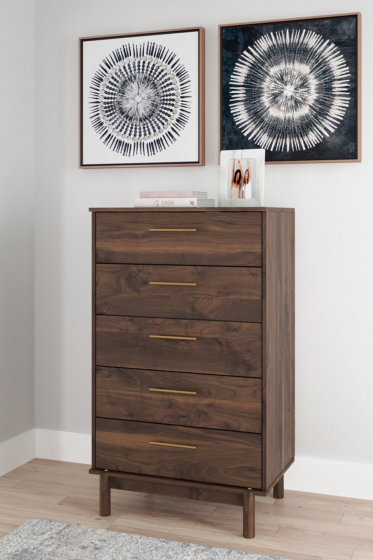 Calverson Five Drawer Chest Milwaukee Furniture of Chicago - Furniture Store in Chicago Serving Humbolt Park, Roscoe Village, Avondale, & Homan Square