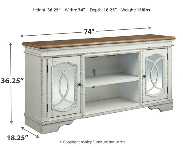 Realyn XL TV Stand w/Fireplace Option Milwaukee Furniture of Chicago - Furniture Store in Chicago Serving Humbolt Park, Roscoe Village, Avondale, & Homan Square