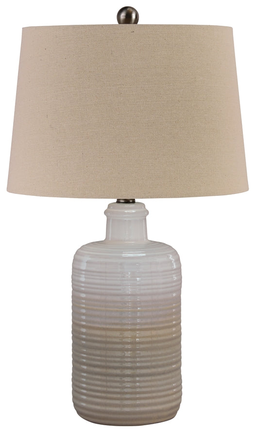 Marnina Ceramic Table Lamp (2/CN) Milwaukee Furniture of Chicago - Furniture Store in Chicago Serving Humbolt Park, Roscoe Village, Avondale, & Homan Square