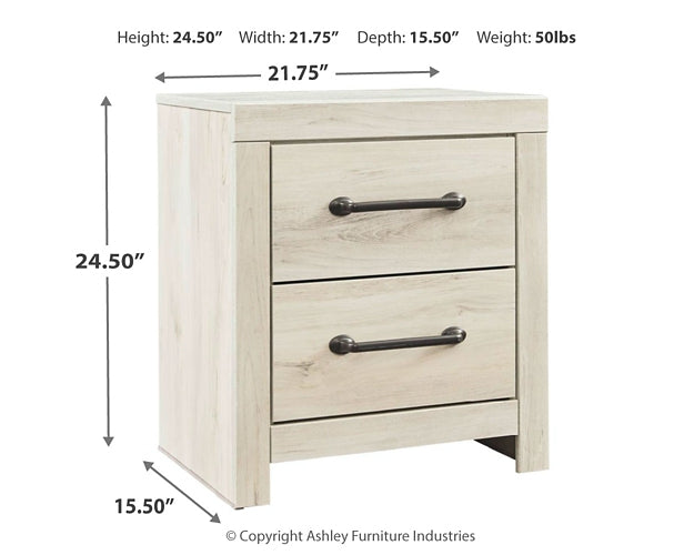 Cambeck Two Drawer Night Stand Milwaukee Furniture of Chicago - Furniture Store in Chicago Serving Humbolt Park, Roscoe Village, Avondale, & Homan Square