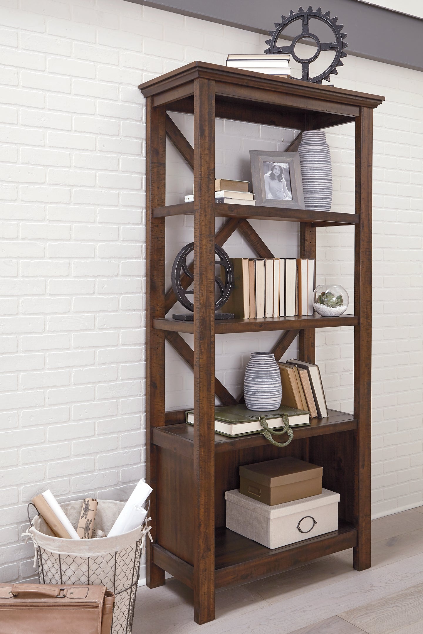 Baldridge Large Bookcase Milwaukee Furniture of Chicago - Furniture Store in Chicago Serving Humbolt Park, Roscoe Village, Avondale, & Homan Square