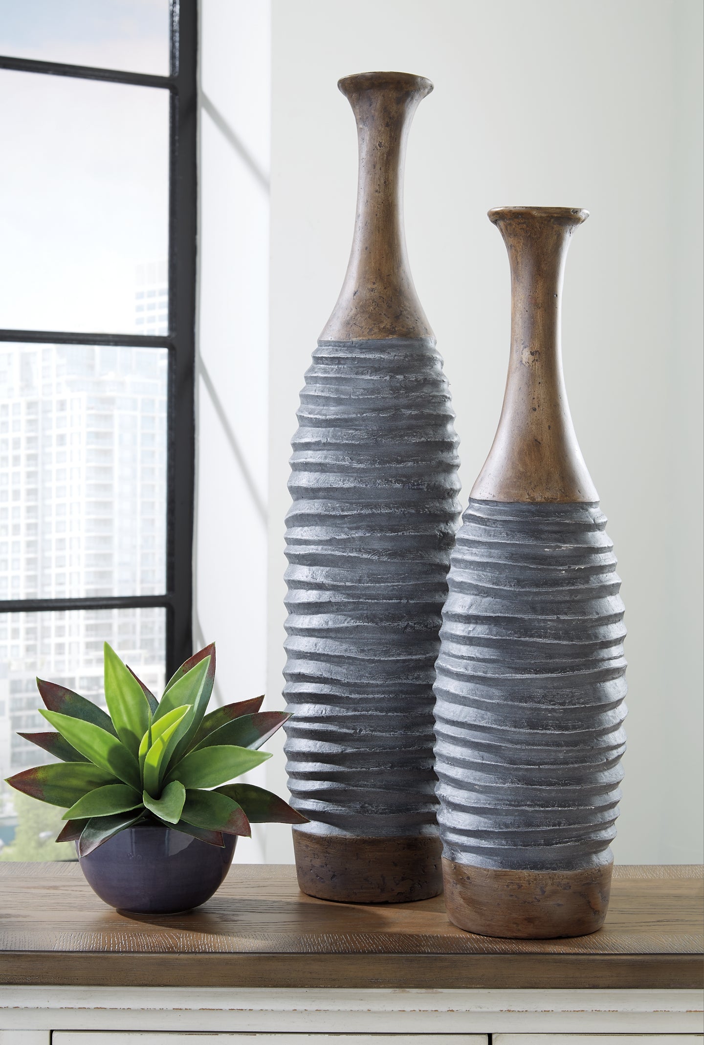 Blayze Vase Set (2/CN) Milwaukee Furniture of Chicago - Furniture Store in Chicago Serving Humbolt Park, Roscoe Village, Avondale, & Homan Square