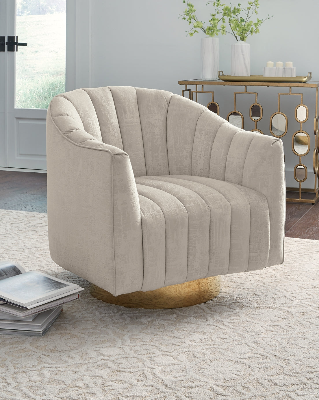 Penzlin Swivel Accent Chair Milwaukee Furniture of Chicago - Furniture Store in Chicago Serving Humbolt Park, Roscoe Village, Avondale, & Homan Square