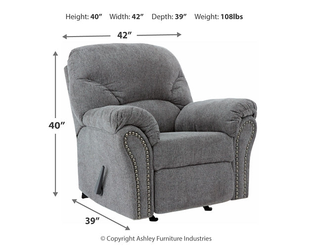Allmaxx Rocker Recliner Milwaukee Furniture of Chicago - Furniture Store in Chicago Serving Humbolt Park, Roscoe Village, Avondale, & Homan Square