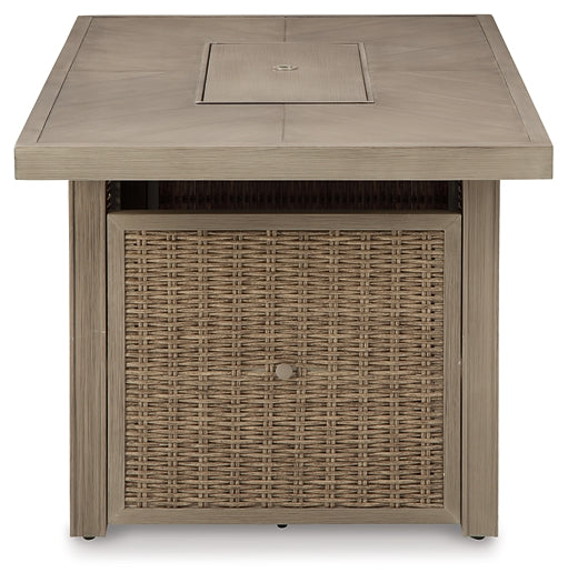 Beachcroft Rectangular Fire Pit Table Milwaukee Furniture of Chicago - Furniture Store in Chicago Serving Humbolt Park, Roscoe Village, Avondale, & Homan Square