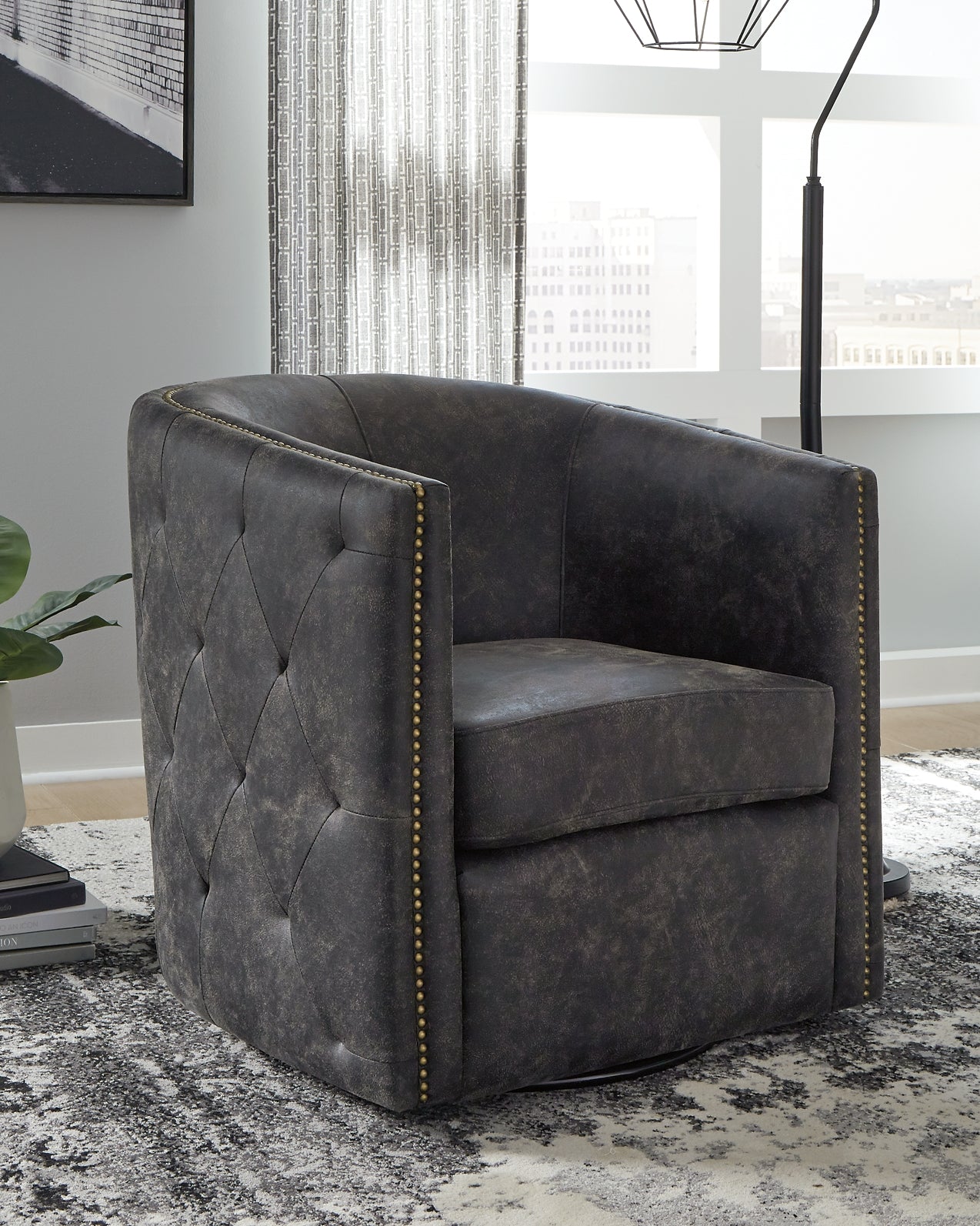 Brentlow Swivel Chair Milwaukee Furniture of Chicago - Furniture Store in Chicago Serving Humbolt Park, Roscoe Village, Avondale, & Homan Square