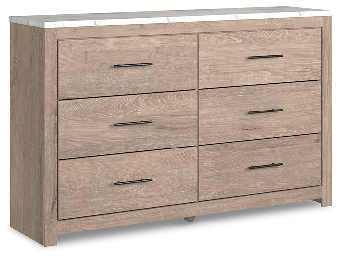 Senniberg Six Drawer Dresser Milwaukee Furniture of Chicago - Furniture Store in Chicago Serving Humbolt Park, Roscoe Village, Avondale, & Homan Square