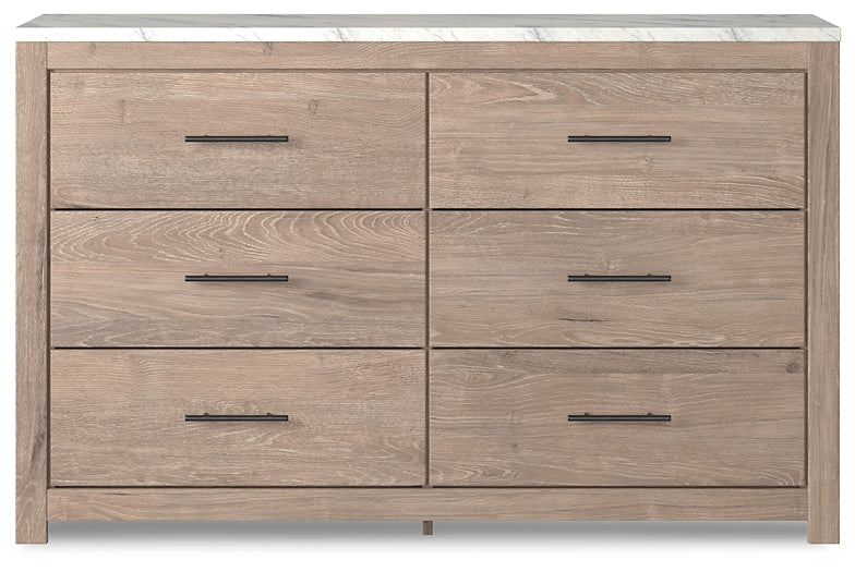 Senniberg Six Drawer Dresser Milwaukee Furniture of Chicago - Furniture Store in Chicago Serving Humbolt Park, Roscoe Village, Avondale, & Homan Square