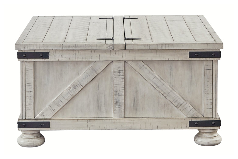 Carynhurst Cocktail Table with Storage Milwaukee Furniture of Chicago - Furniture Store in Chicago Serving Humbolt Park, Roscoe Village, Avondale, & Homan Square