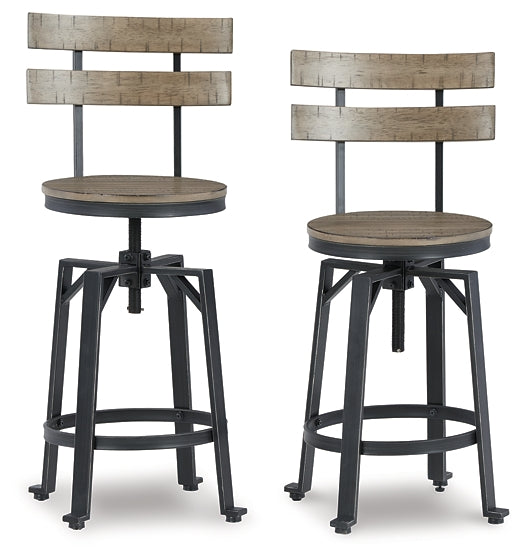 Lesterton Swivel Barstool (2/CN) Milwaukee Furniture of Chicago - Furniture Store in Chicago Serving Humbolt Park, Roscoe Village, Avondale, & Homan Square