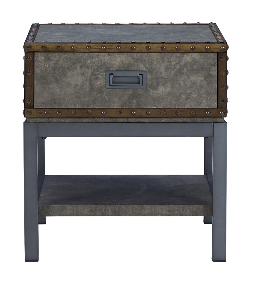 Derrylin Rectangular End Table Milwaukee Furniture of Chicago - Furniture Store in Chicago Serving Humbolt Park, Roscoe Village, Avondale, & Homan Square