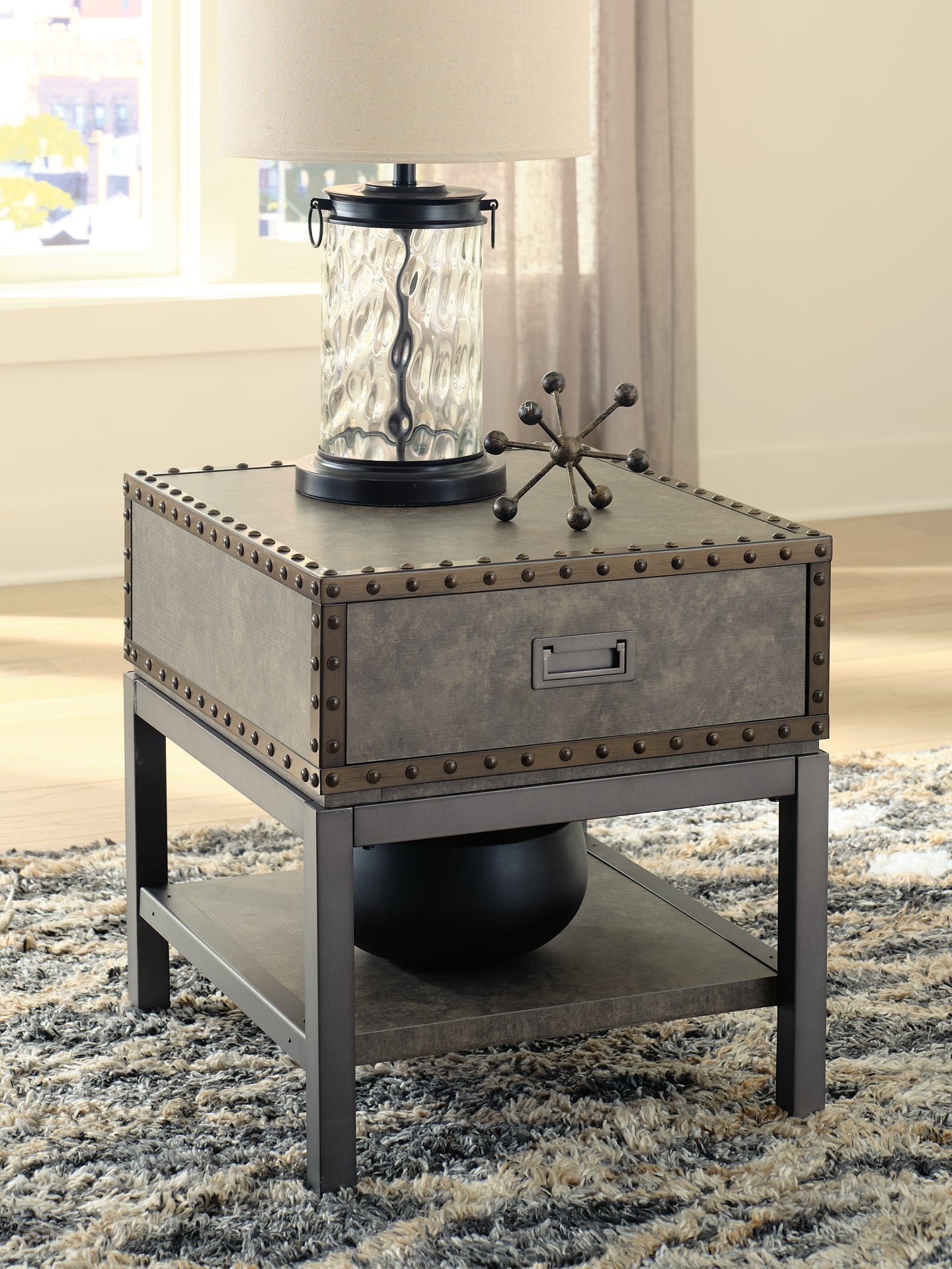 Derrylin Rectangular End Table Milwaukee Furniture of Chicago - Furniture Store in Chicago Serving Humbolt Park, Roscoe Village, Avondale, & Homan Square