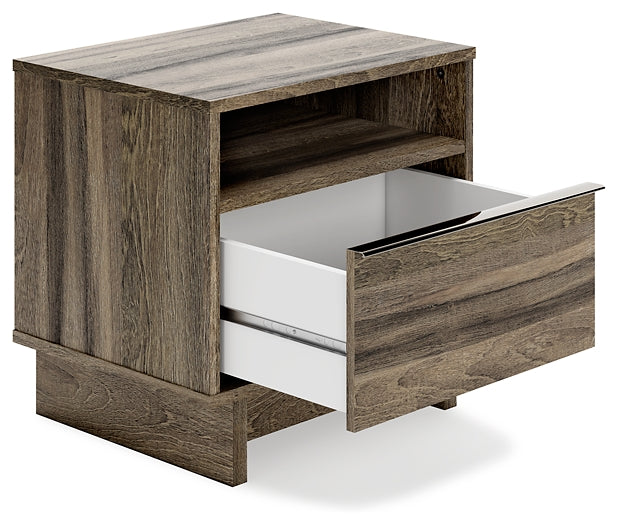 Shallifer One Drawer Night Stand Milwaukee Furniture of Chicago - Furniture Store in Chicago Serving Humbolt Park, Roscoe Village, Avondale, & Homan Square