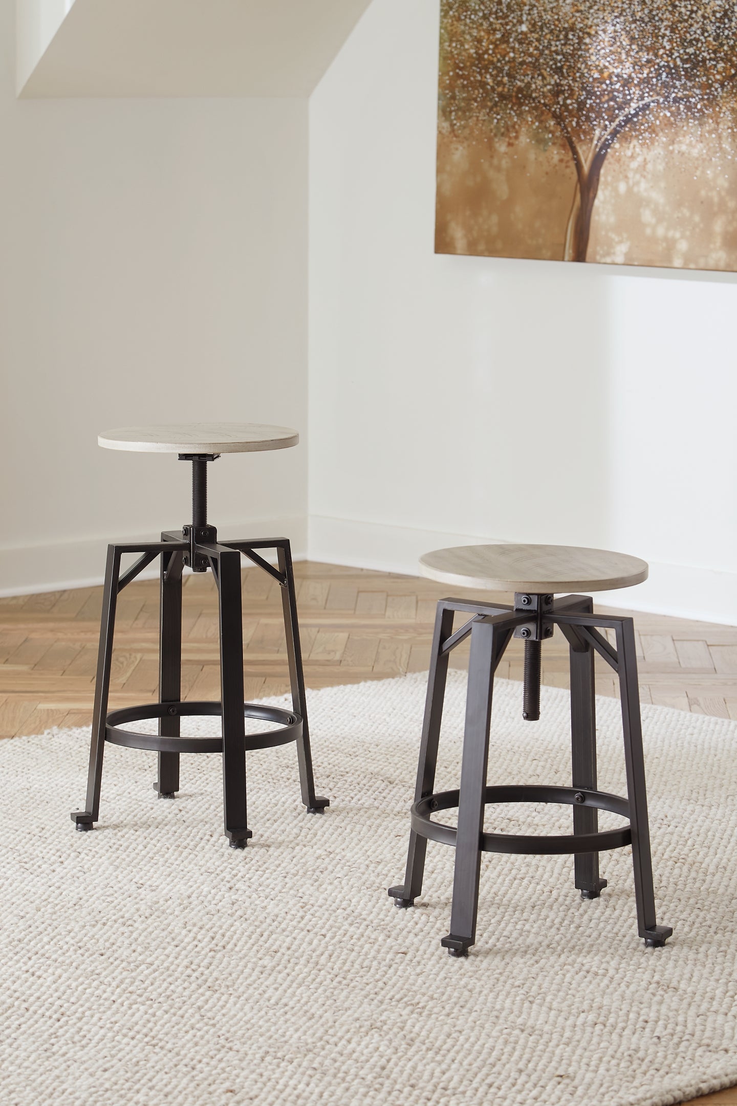 Karisslyn Swivel Stool (2/CN) Milwaukee Furniture of Chicago - Furniture Store in Chicago Serving Humbolt Park, Roscoe Village, Avondale, & Homan Square