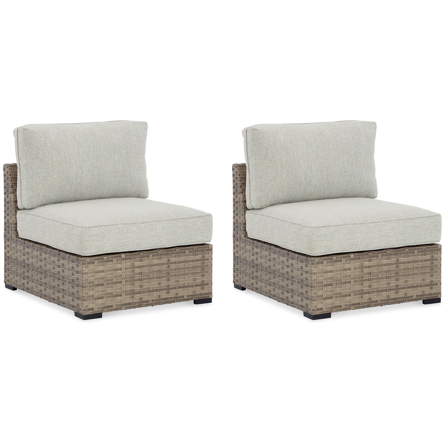 Calworth Armless Chair w/Cushion (2/CN) Milwaukee Furniture of Chicago - Furniture Store in Chicago Serving Humbolt Park, Roscoe Village, Avondale, & Homan Square