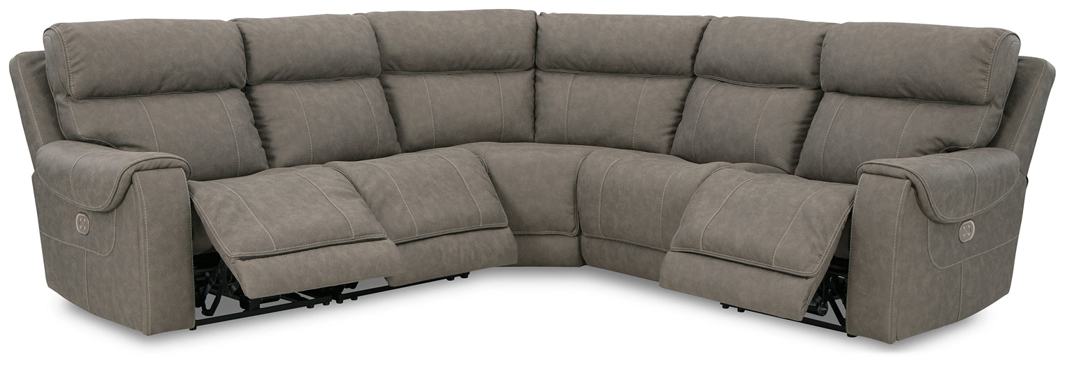 Starbot 5-Piece Power Reclining Sectional Milwaukee Furniture of Chicago - Furniture Store in Chicago Serving Humbolt Park, Roscoe Village, Avondale, & Homan Square