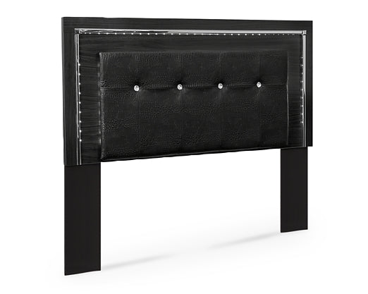 Kaydell Queen/Full Upholstered Panel Headboard with Mirrored Dresser Milwaukee Furniture of Chicago - Furniture Store in Chicago Serving Humbolt Park, Roscoe Village, Avondale, & Homan Square
