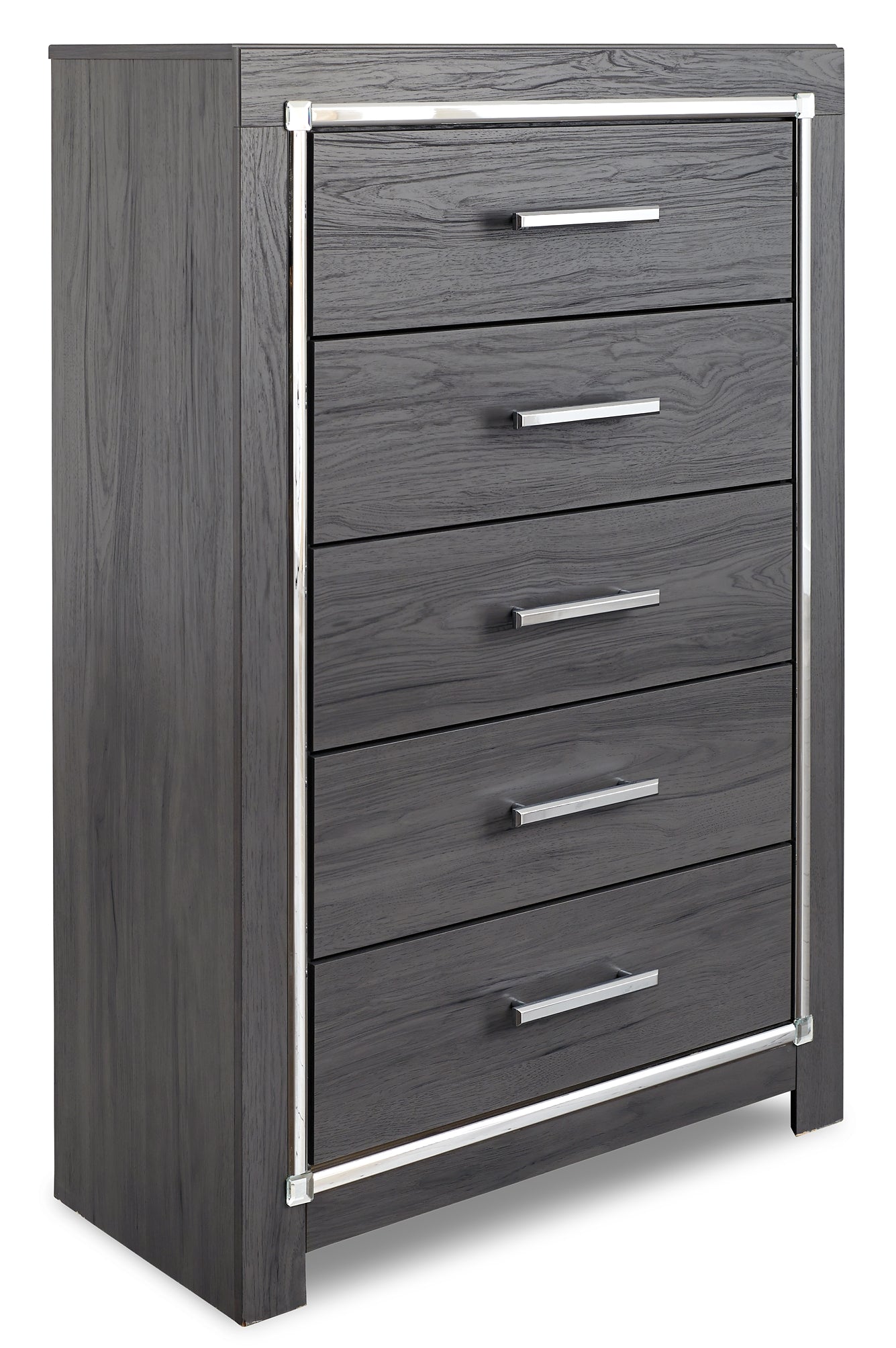 Lodanna Queen Panel Bed with 2 Storage Drawers with Mirrored Dresser, Chest and 2 Nightstands Milwaukee Furniture of Chicago - Furniture Store in Chicago Serving Humbolt Park, Roscoe Village, Avondale, & Homan Square