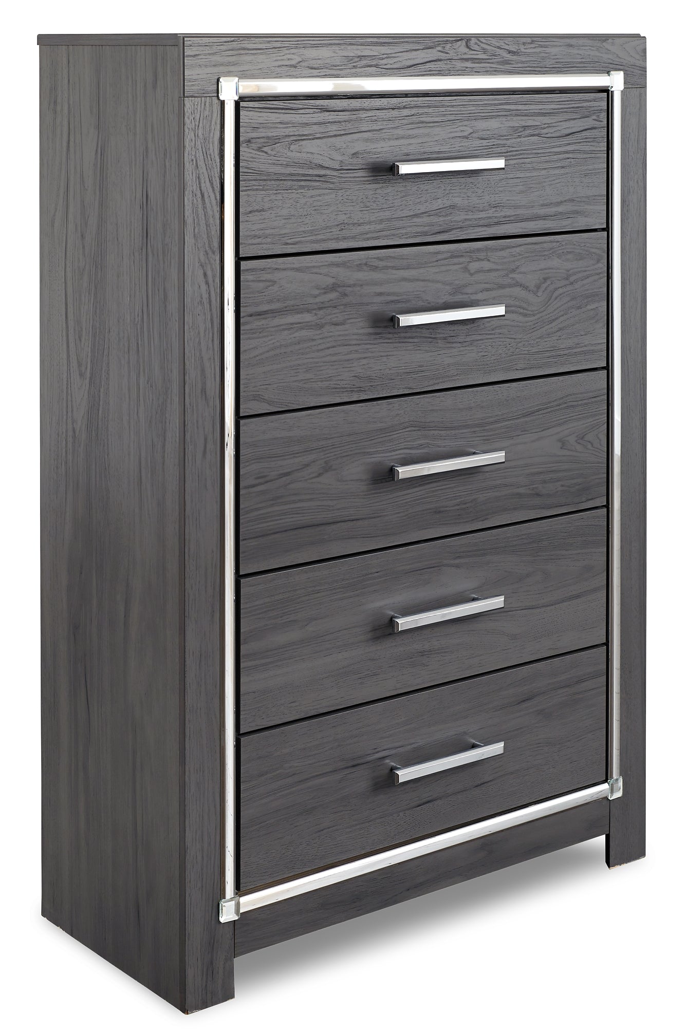 Lodanna Queen Panel Bed with 2 Storage Drawers with Mirrored Dresser, Chest and Nightstand Milwaukee Furniture of Chicago - Furniture Store in Chicago Serving Humbolt Park, Roscoe Village, Avondale, & Homan Square