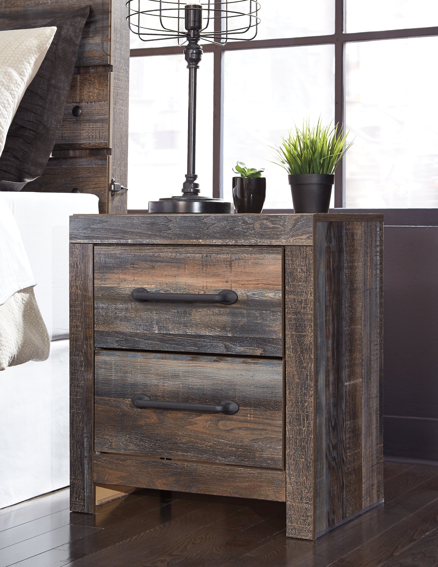 Drystan Full Bookcase Headboard with Mirrored Dresser and 2 Nightstands Milwaukee Furniture of Chicago - Furniture Store in Chicago Serving Humbolt Park, Roscoe Village, Avondale, & Homan Square