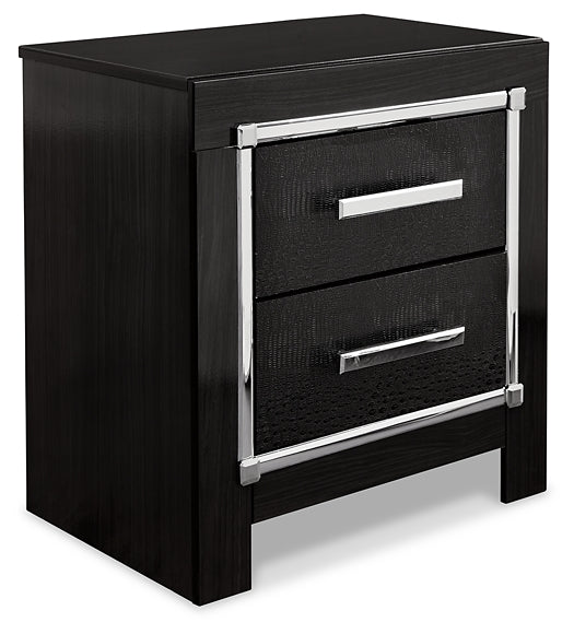 Kaydell King/California King Upholstered Panel Headboard with Mirrored Dresser and 2 Nightstands Milwaukee Furniture of Chicago - Furniture Store in Chicago Serving Humbolt Park, Roscoe Village, Avondale, & Homan Square