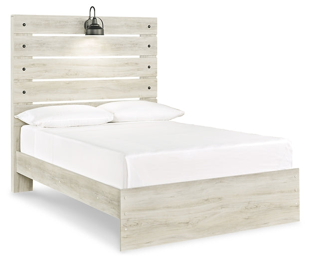 Cambeck Full Panel Bed with Mirrored Dresser and 2 Nightstands Milwaukee Furniture of Chicago - Furniture Store in Chicago Serving Humbolt Park, Roscoe Village, Avondale, & Homan Square