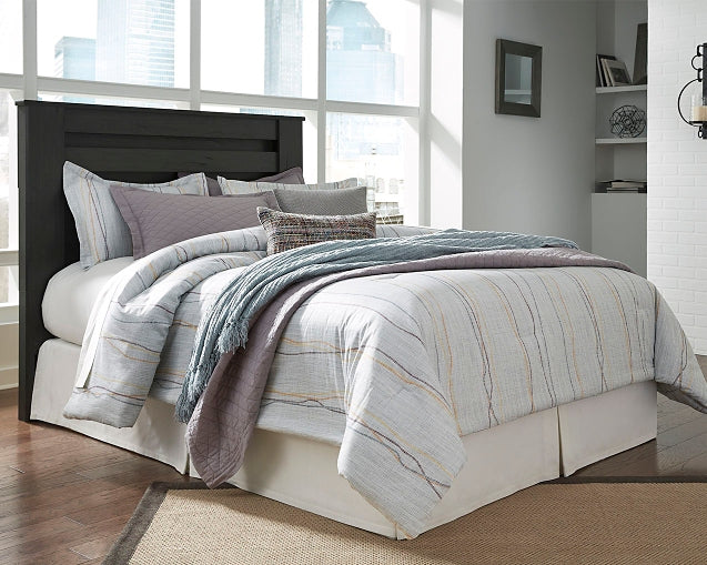 Brinxton King Panel Bed with Mirrored Dresser, Chest and 2 Nightstands Milwaukee Furniture of Chicago - Furniture Store in Chicago Serving Humbolt Park, Roscoe Village, Avondale, & Homan Square