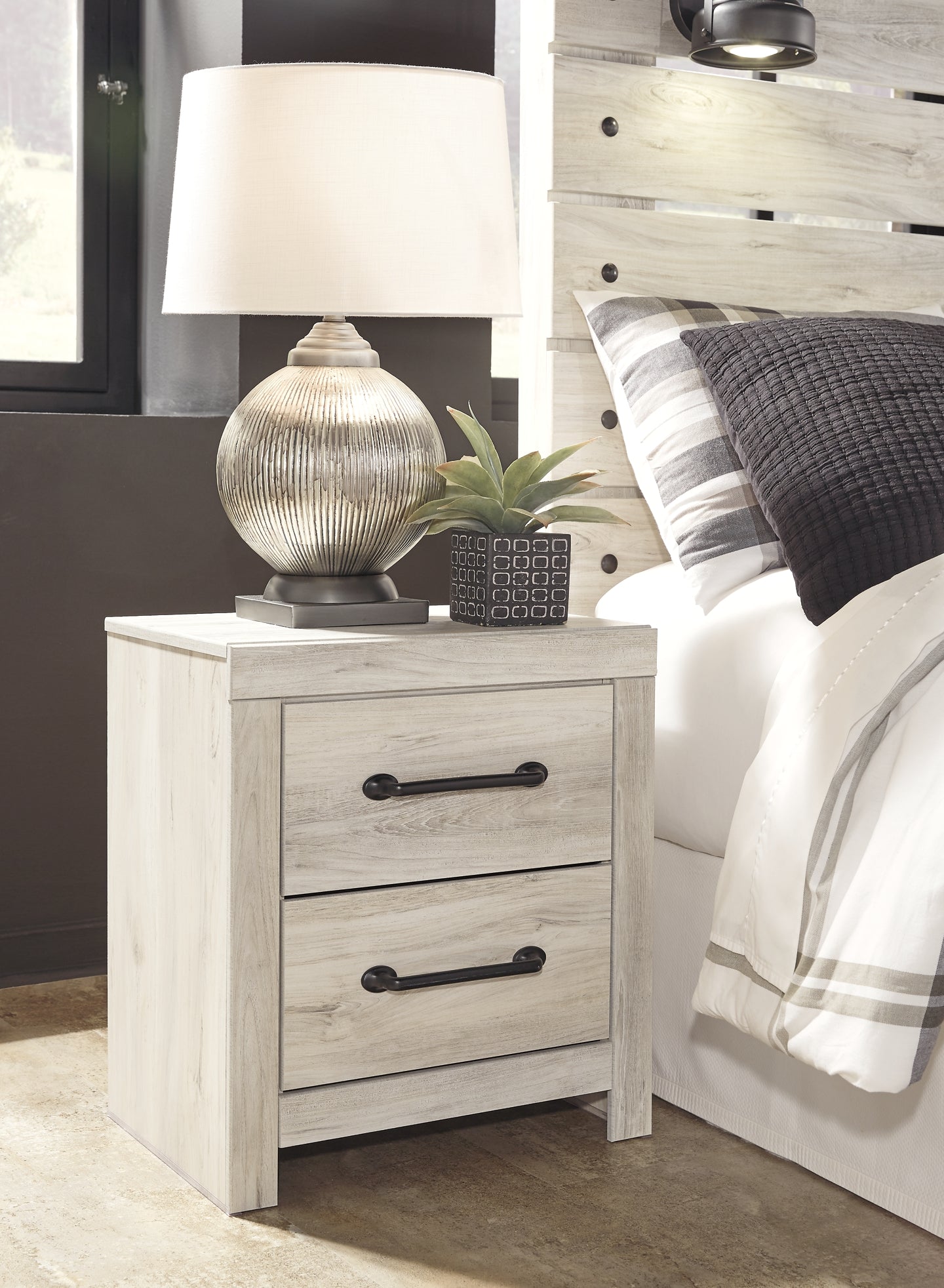 Cambeck Queen Panel Bed with 4 Storage Drawers with Mirrored Dresser, Chest and 2 Nightstands Milwaukee Furniture of Chicago - Furniture Store in Chicago Serving Humbolt Park, Roscoe Village, Avondale, & Homan Square
