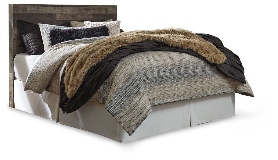 Derekson Queen/Full Panel Headboard with Mirrored Dresser Milwaukee Furniture of Chicago - Furniture Store in Chicago Serving Humbolt Park, Roscoe Village, Avondale, & Homan Square