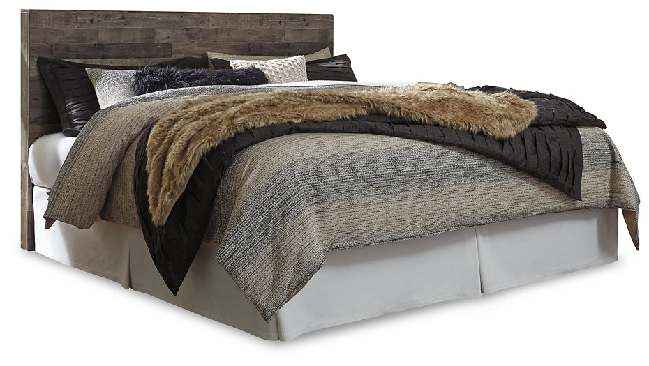 Derekson King Panel Headboard with Mirrored Dresser and Chest Milwaukee Furniture of Chicago - Furniture Store in Chicago Serving Humbolt Park, Roscoe Village, Avondale, & Homan Square