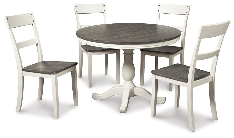 Nelling Dining Table and 4 Chairs Milwaukee Furniture of Chicago - Furniture Store in Chicago Serving Humbolt Park, Roscoe Village, Avondale, & Homan Square