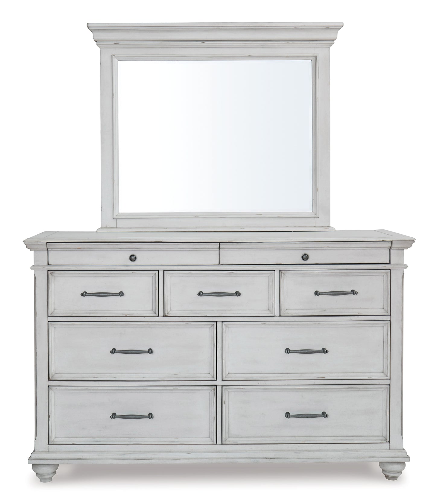 Kanwyn Queen Panel Bed with Mirrored Dresser and Chest Milwaukee Furniture of Chicago - Furniture Store in Chicago Serving Humbolt Park, Roscoe Village, Avondale, & Homan Square