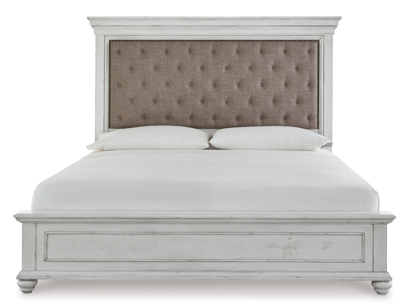 Kanwyn Queen Panel Bed with Mirrored Dresser, Chest and Nightstand Milwaukee Furniture of Chicago - Furniture Store in Chicago Serving Humbolt Park, Roscoe Village, Avondale, & Homan Square