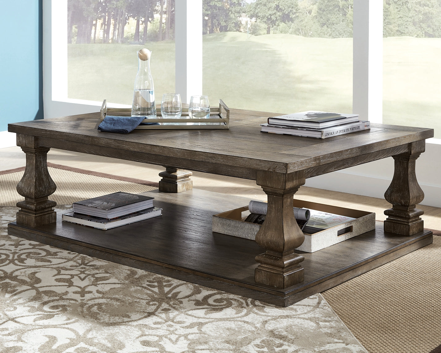 Johnelle Coffee Table with 1 End Table Milwaukee Furniture of Chicago - Furniture Store in Chicago Serving Humbolt Park, Roscoe Village, Avondale, & Homan Square