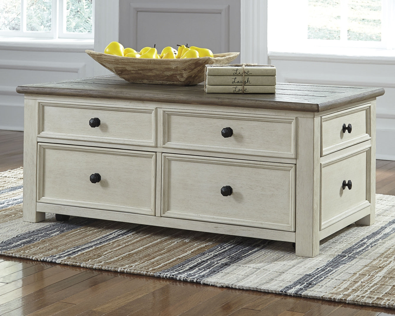 Bolanburg Coffee Table with 1 End Table Milwaukee Furniture of Chicago - Furniture Store in Chicago Serving Humbolt Park, Roscoe Village, Avondale, & Homan Square
