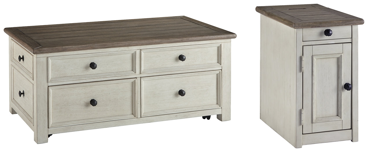 Bolanburg Coffee Table with 1 End Table Milwaukee Furniture of Chicago - Furniture Store in Chicago Serving Humbolt Park, Roscoe Village, Avondale, & Homan Square